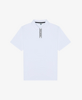 Block Placket Polo - White
